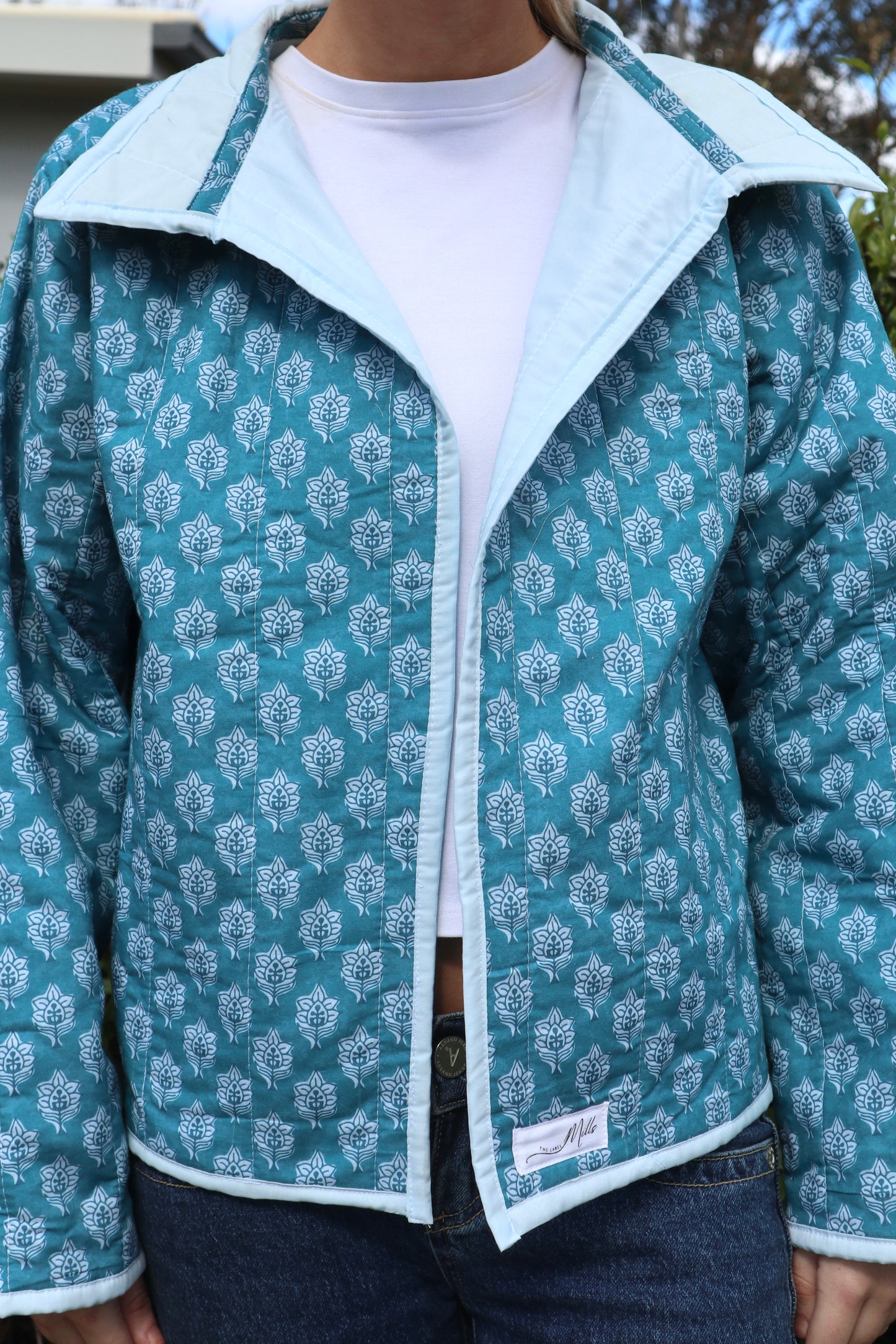 Christine Quilted Jacket - Teal