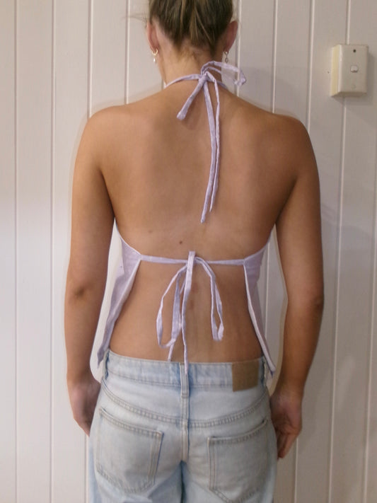 Purple Halter Top