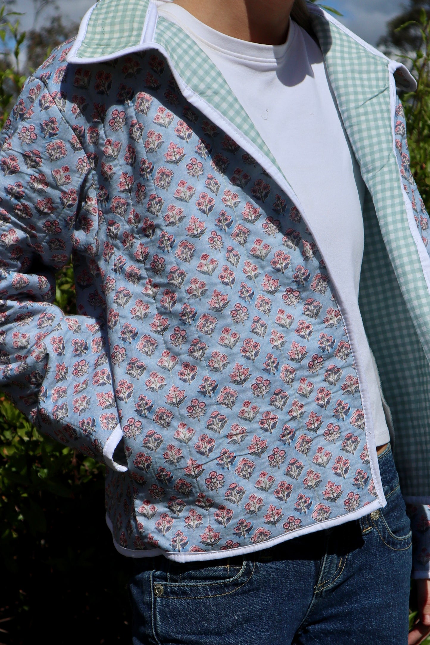 Christine Quilted Jacket - Floral Bunches