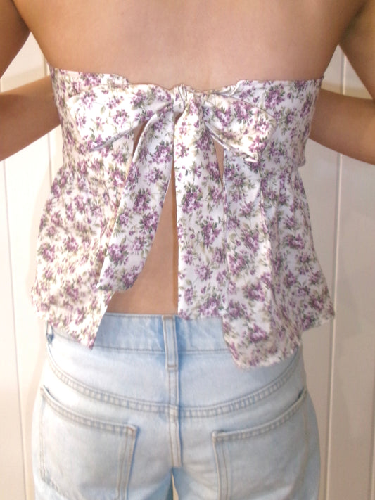 Purple floral top