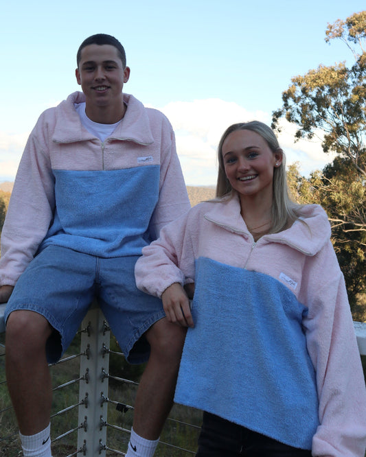 Marley Jumper - Blue and Pink