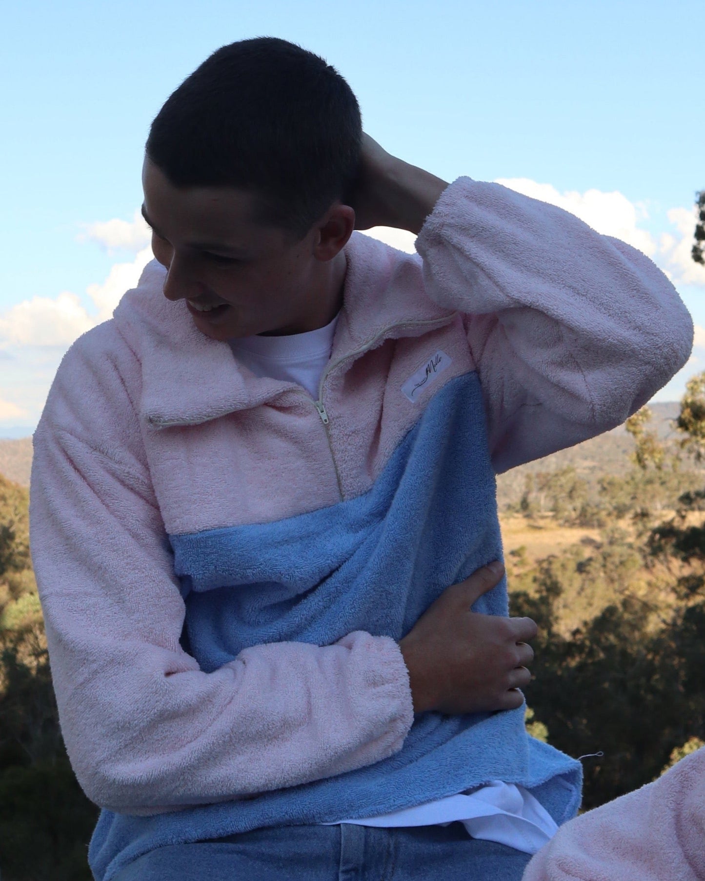 Marley Jumper - Blue and Pink