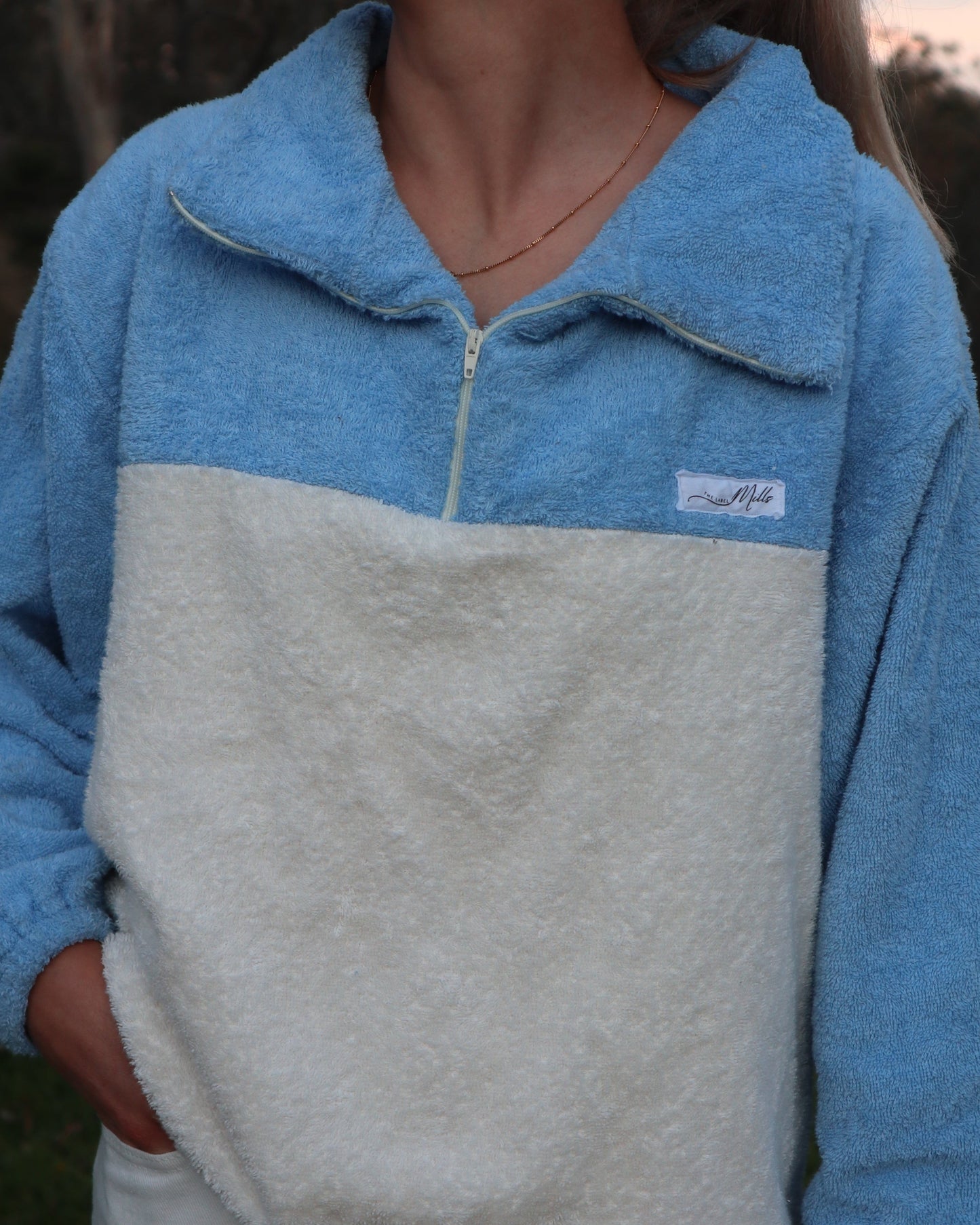 Marley Jumper - Blue and Cream