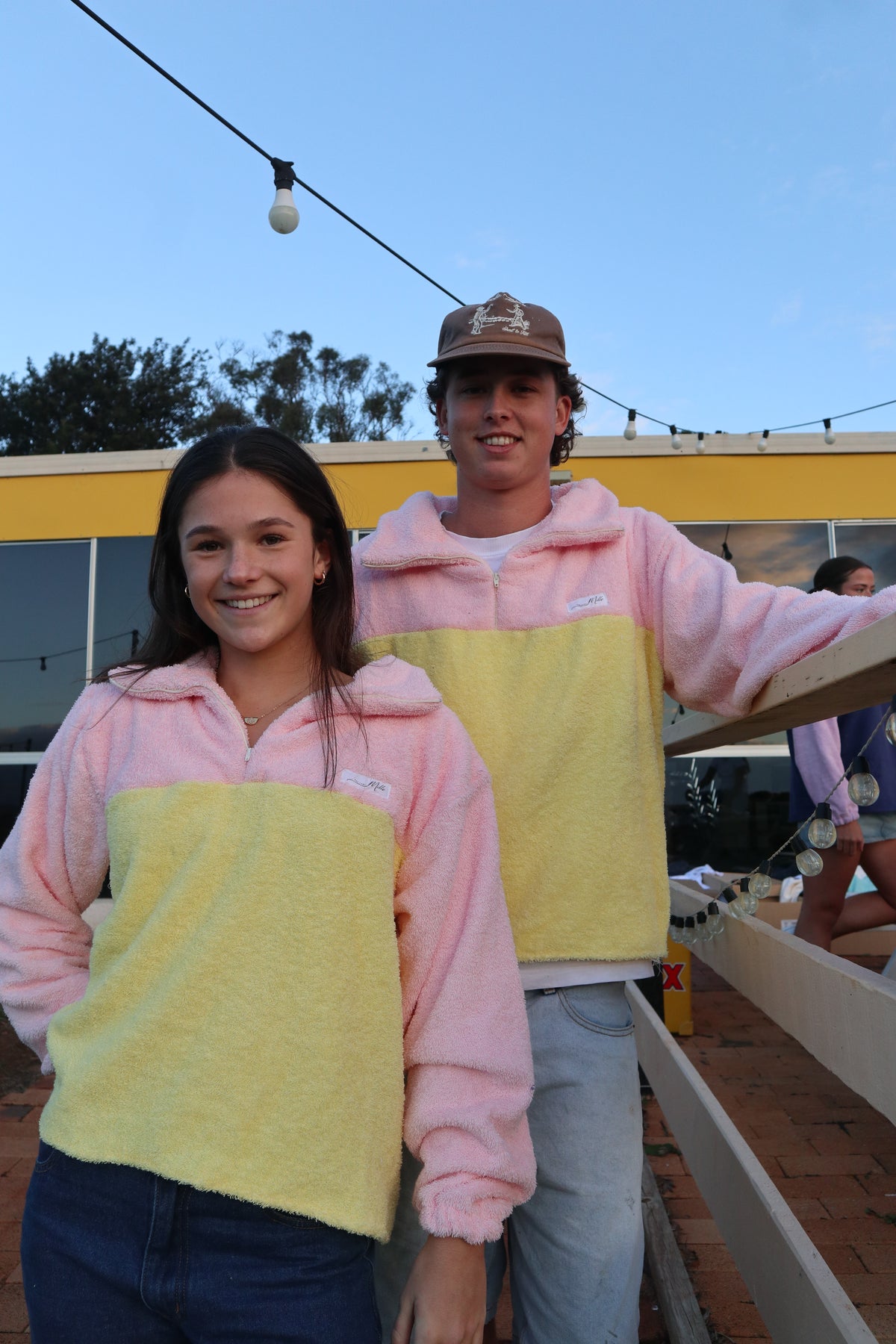 Marley Jumper - Pink + Yellow