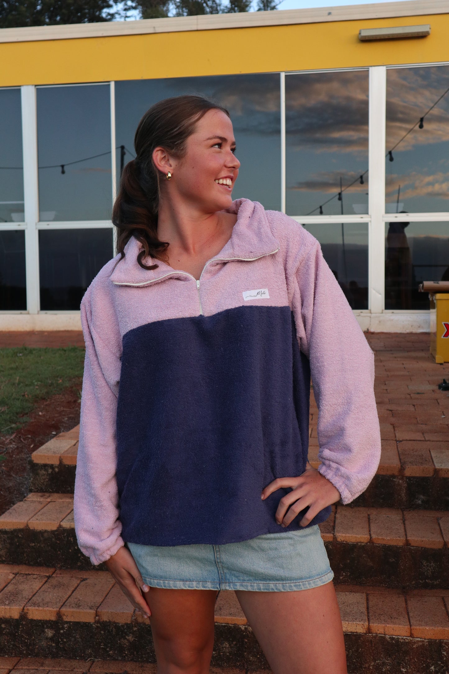 Marley Jumper - Purple + Navy