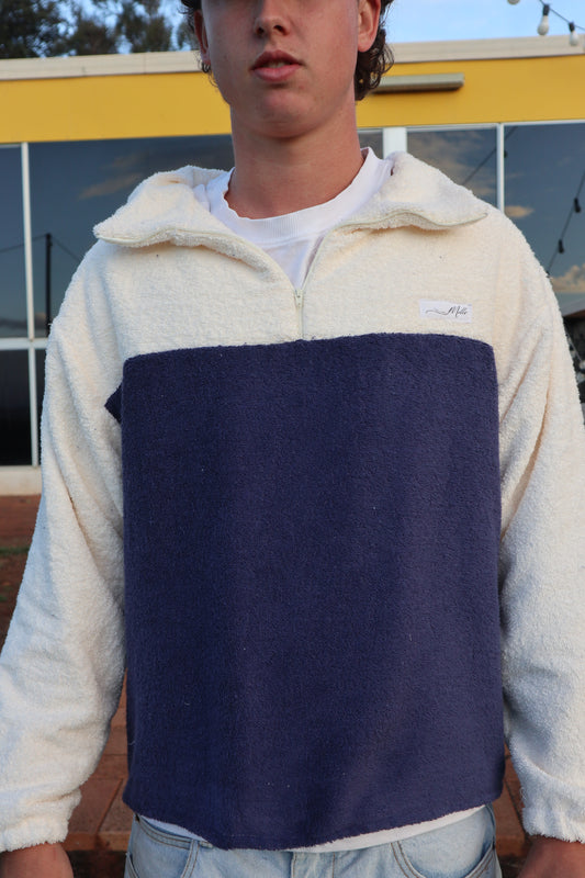 Marley Jumper - Navy + Cream