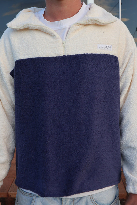 Marley Jumper - Navy + Cream