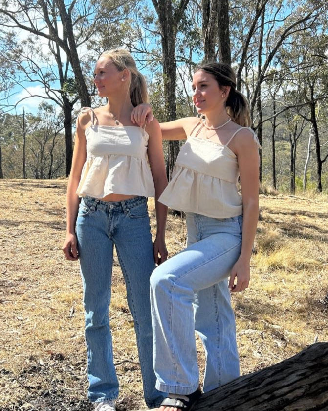 The Izzy Top - Linen