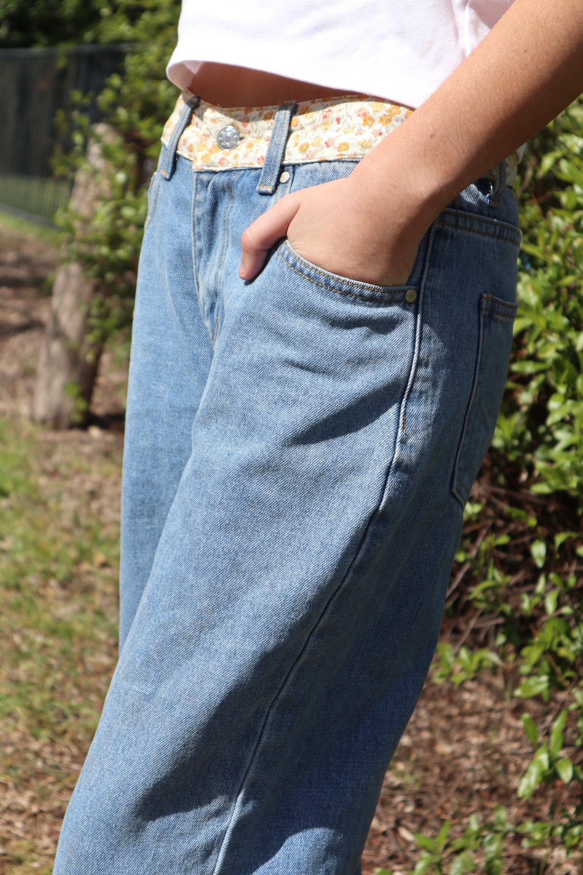 Jacqueline Jeans - Orange Floral