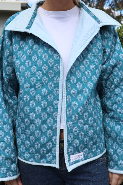 Christine Quilted Jacket - Teal