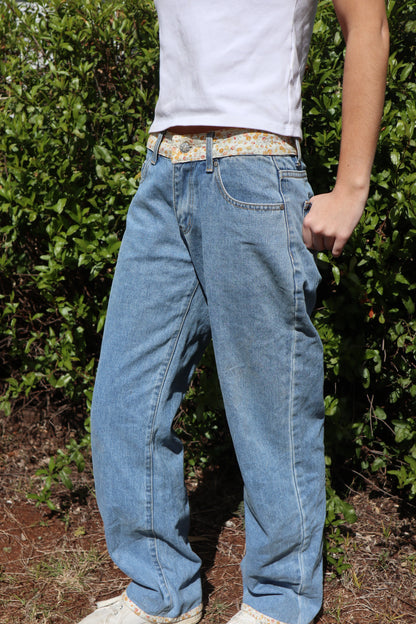 Jacqueline Jeans - Orange Floral