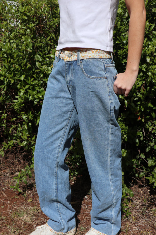 Jacqueline Jeans - Orange Floral