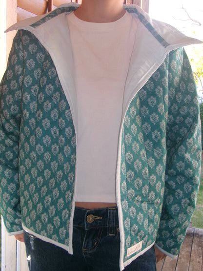 Christine Quilted Jacket - Teal
