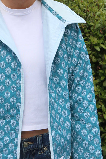 Christine Quilted Jacket - Teal
