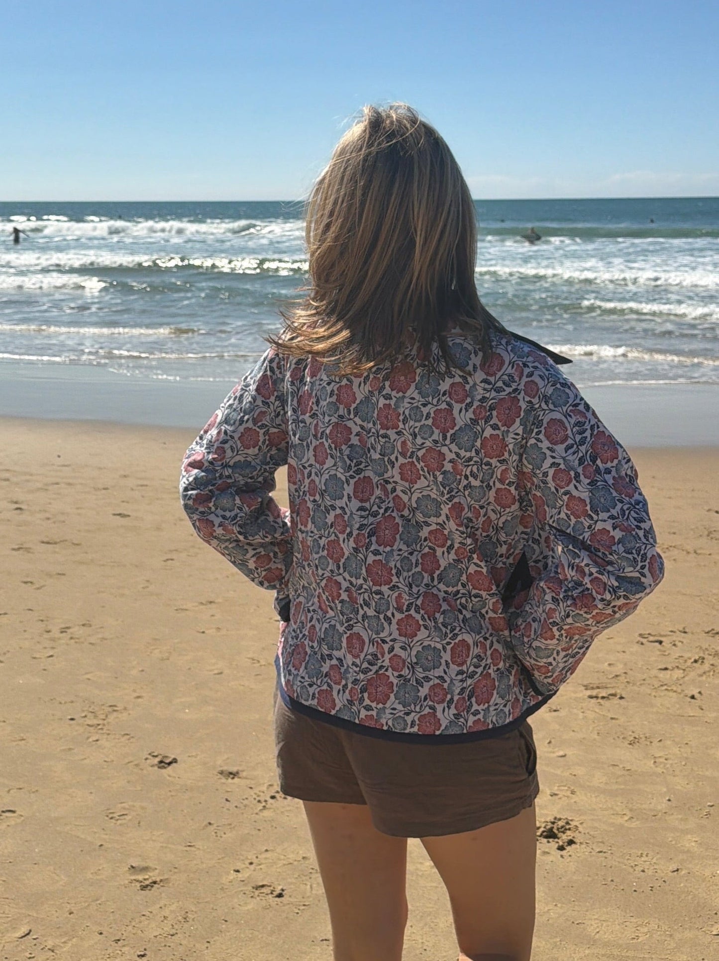 Christine Quilted Jacket - Navy