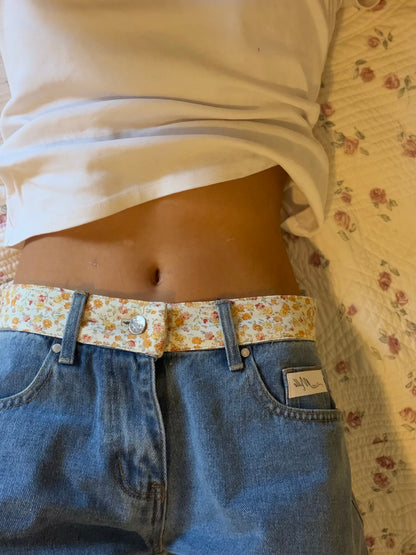 Jacqueline Jeans - Orange Floral