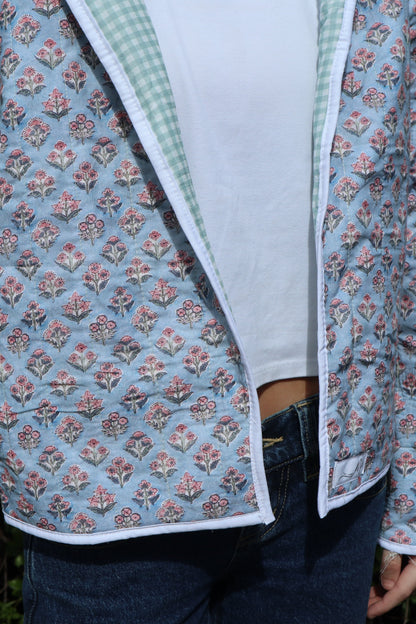 Christine Quilted Jacket - Floral Bunches