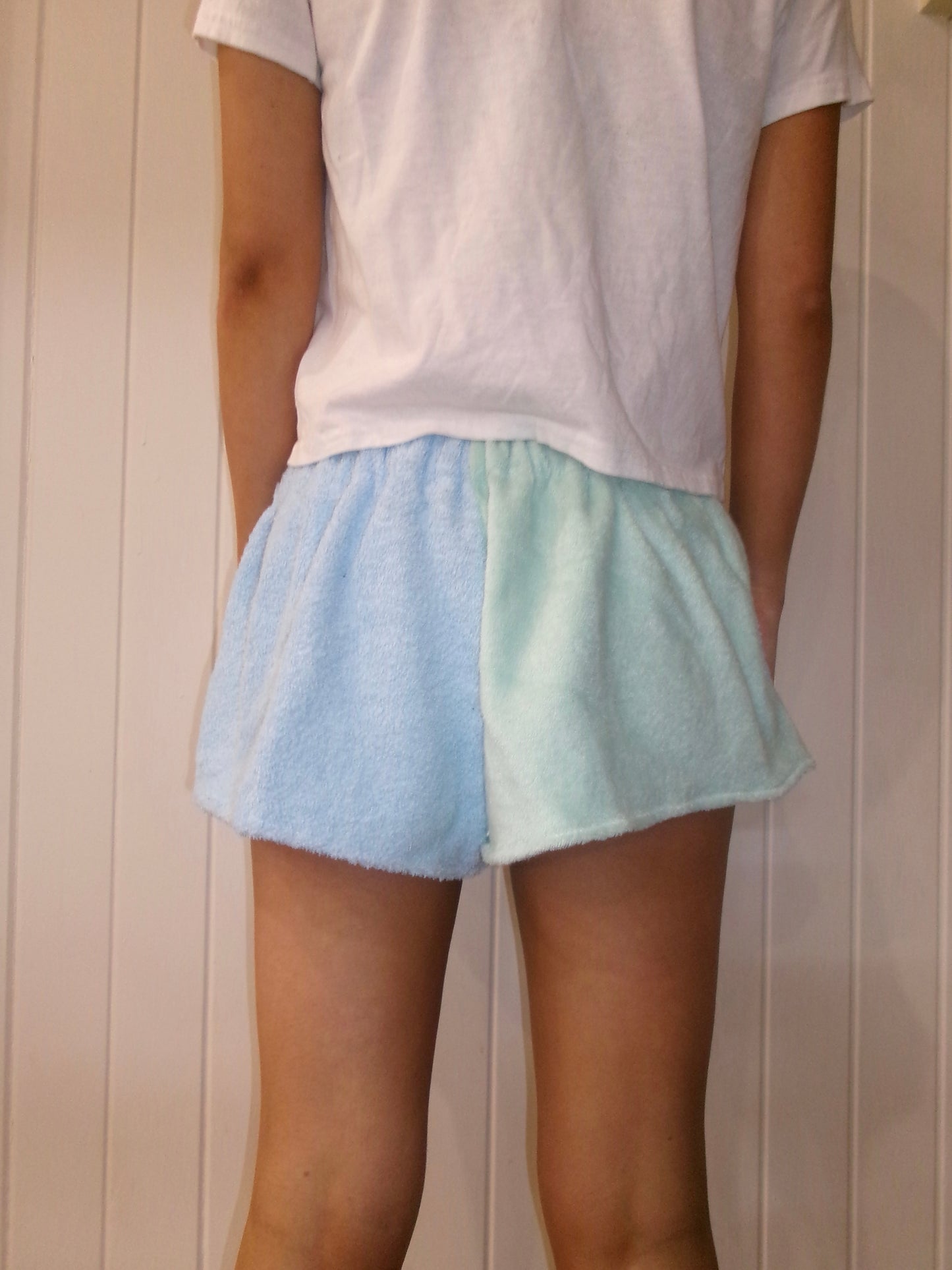 Lucy Shorts - Aqua + Blue