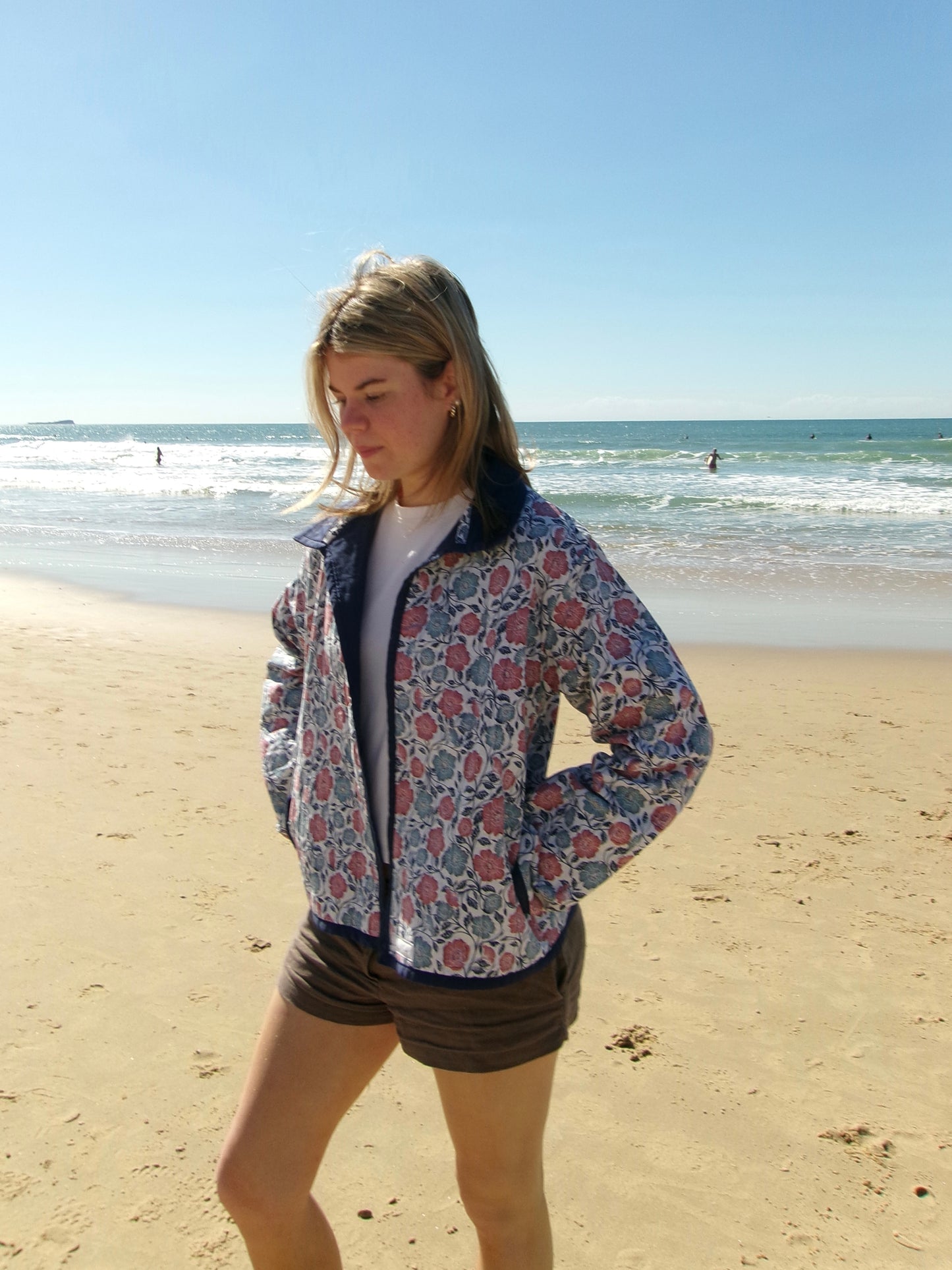 Christine Quilted Jacket - Navy