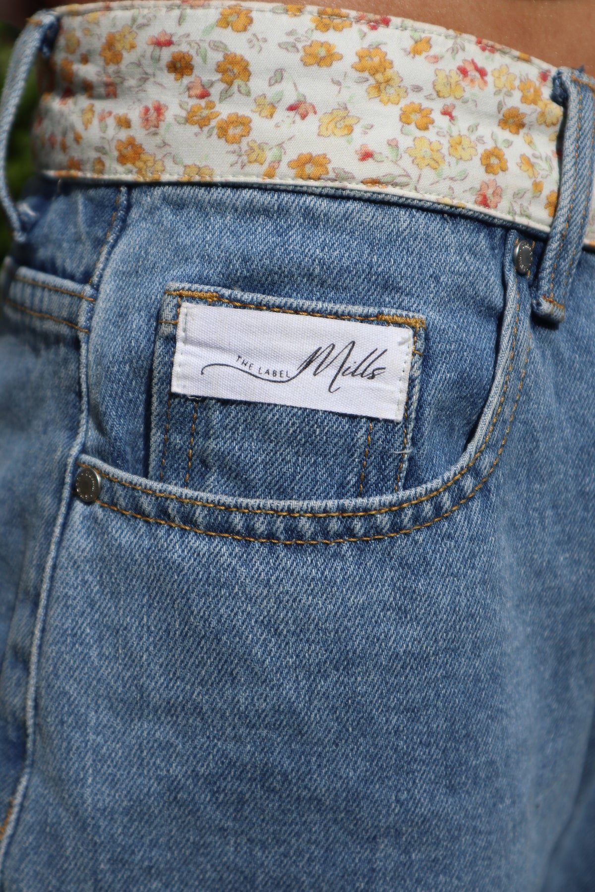 Jacqueline Jeans - Orange Floral