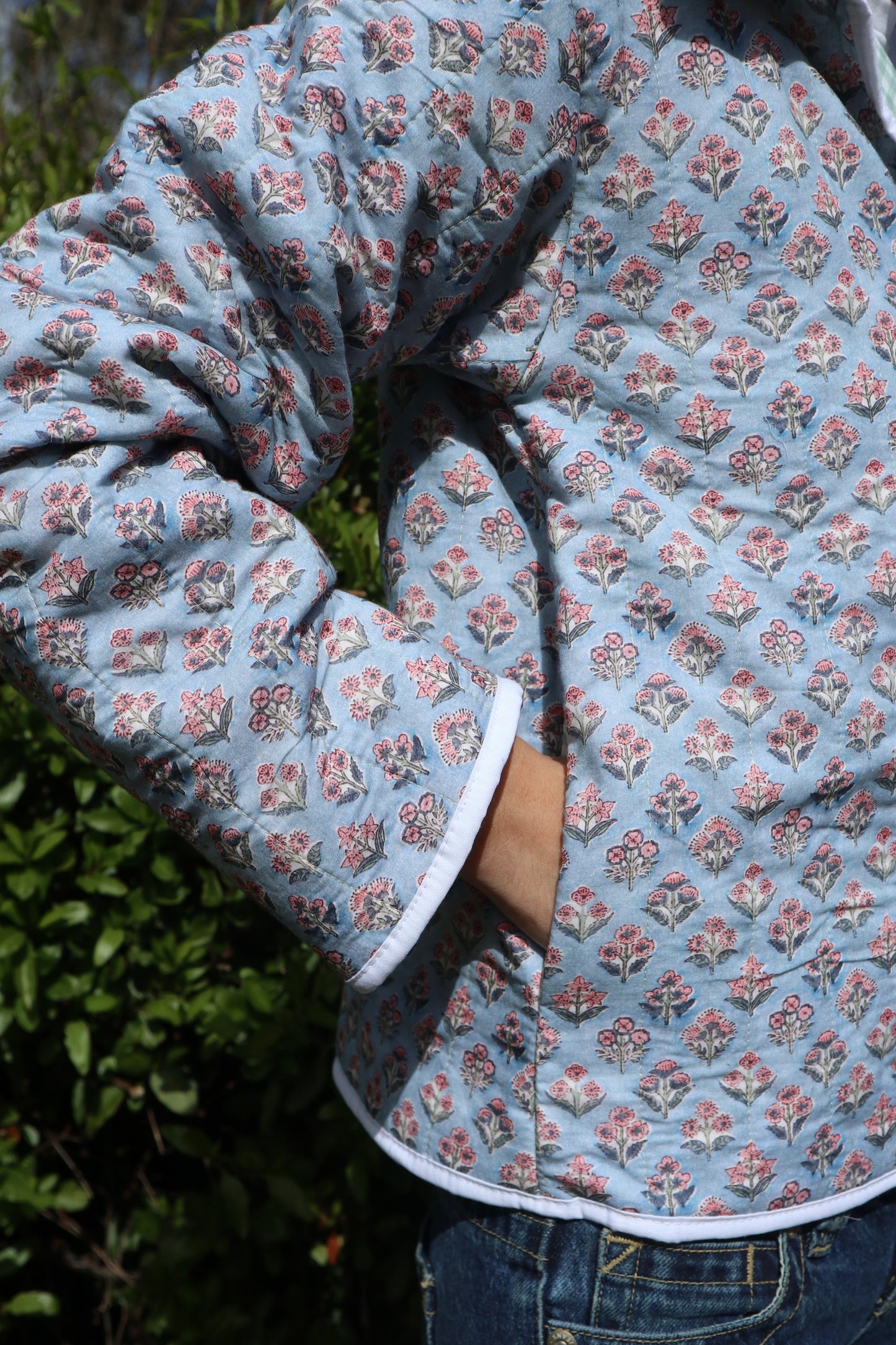 Christine Quilted Jacket - Floral Bunches