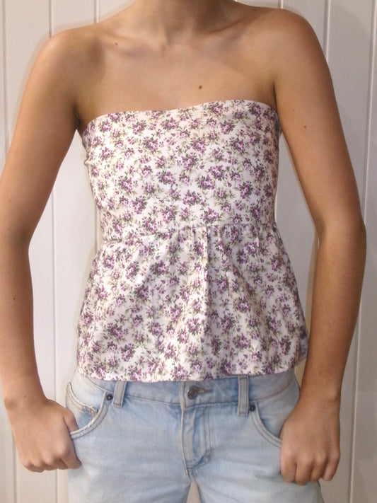 Purple floral top
