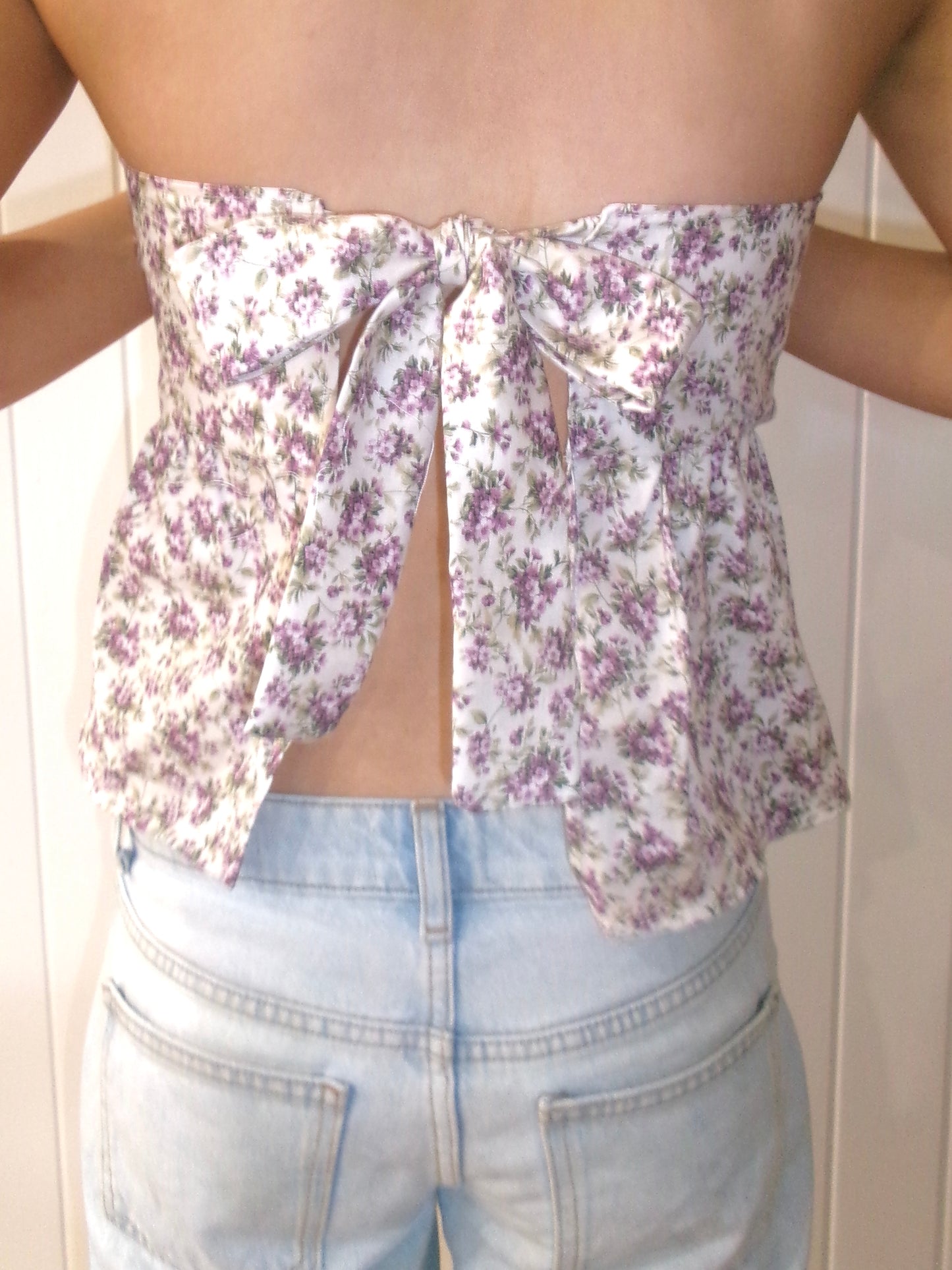 Purple floral top