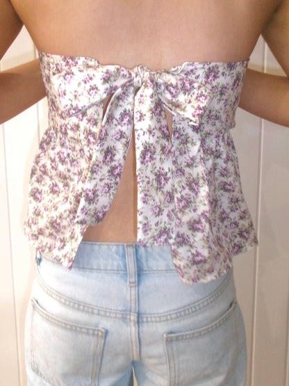 Purple floral top