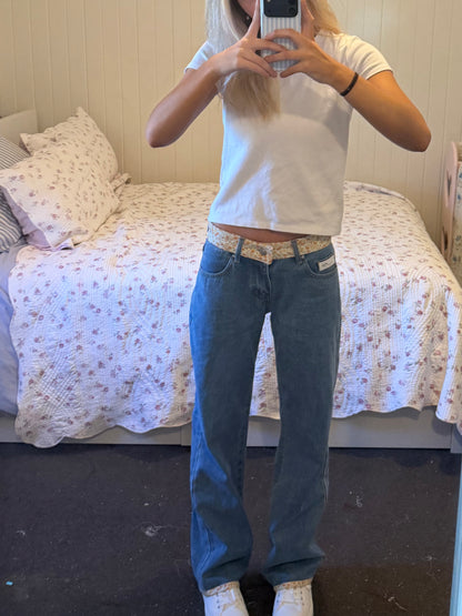Jacqueline Jeans - Orange Floral
