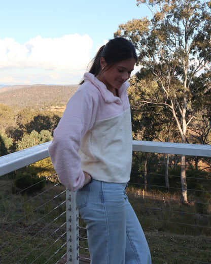 Marley Jumper - Pink and Cream