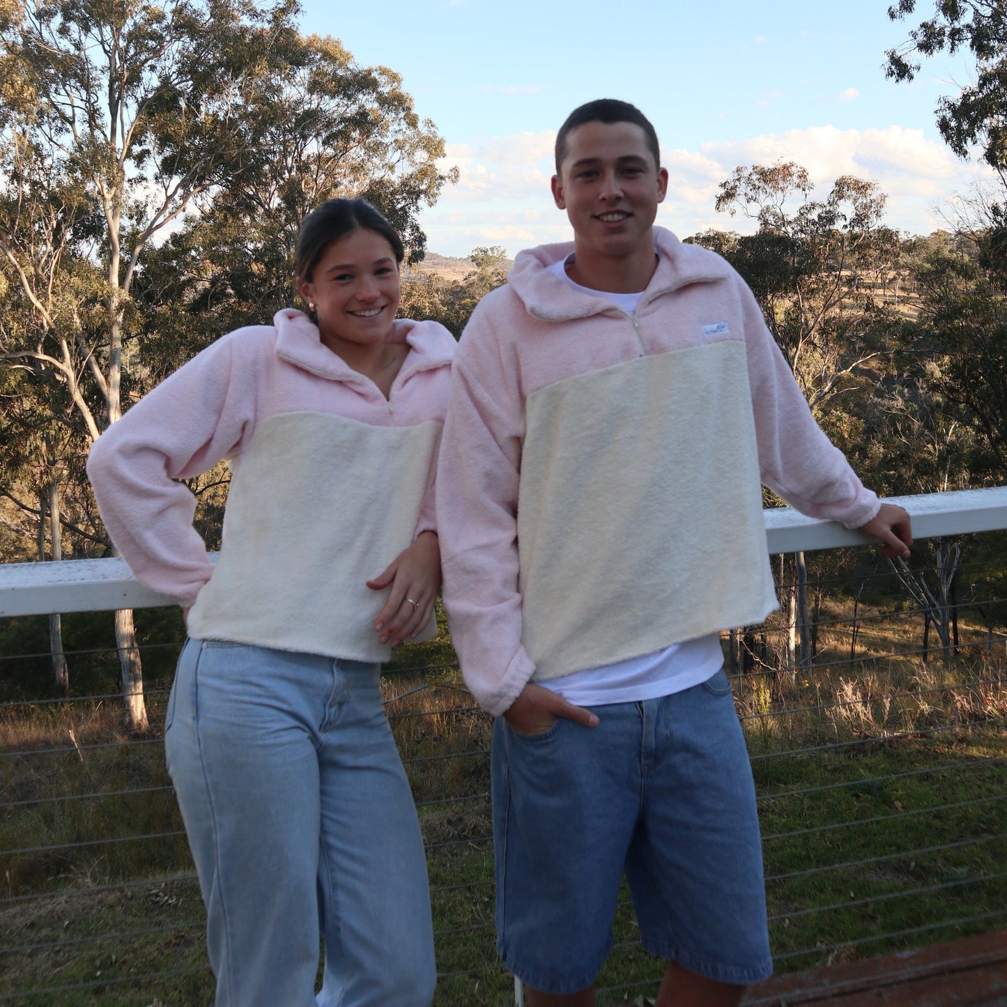 The Marley Jumper - Pink and Cream