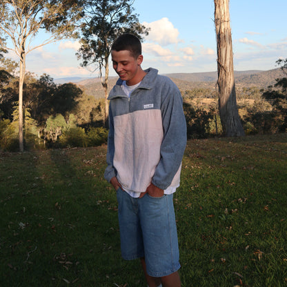 The Marley Jumper - Stone and Pink