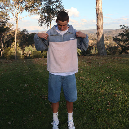 The Marley Jumper - Stone and Pink