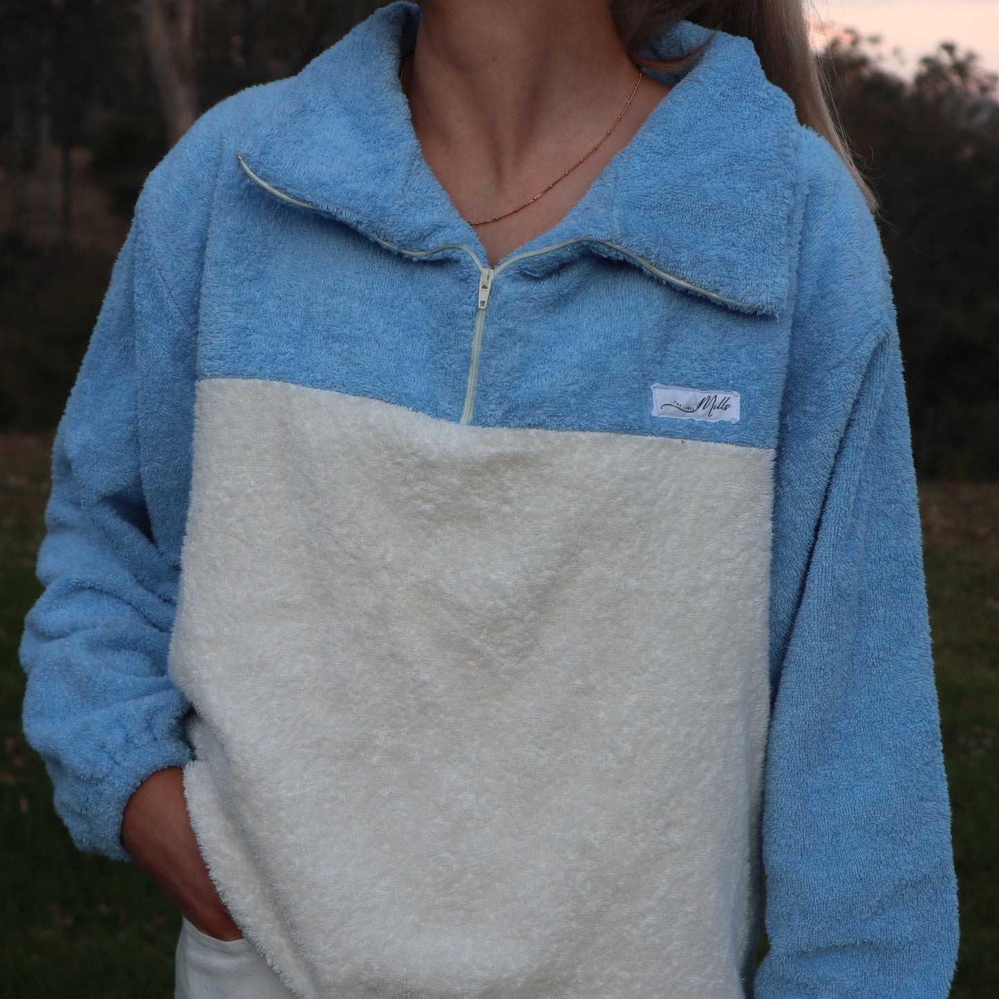 The Marley Jumper - Blue and Cream