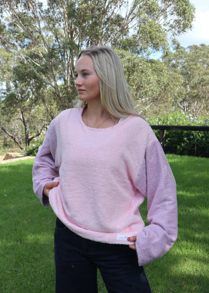 Lara Jumper - Pink + Purple