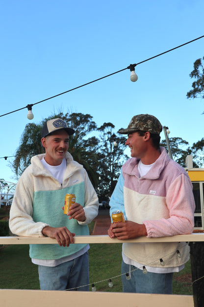 Marley Jumper - Aqua + Cream