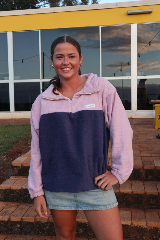 Marley Jumper - Purple + Navy
